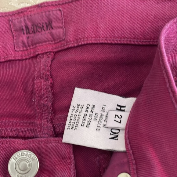 Hudson jeans pink Krista super skinny size 27 - Picture 3 of 6